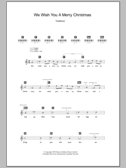 page one of We Wish You A Merry Christmas (Lead Sheet / Fake Book)