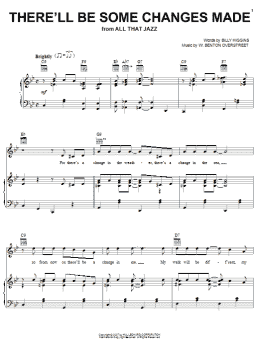 page one of There'll Be Some Changes Made (Piano, Vocal & Guitar Chords (Right-Hand Melody))