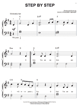 page one of Step By Step (Big Note Piano)