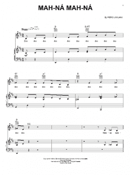 page one of Mah-Na Mah-Na (Piano, Vocal & Guitar Chords (Right-Hand Melody))