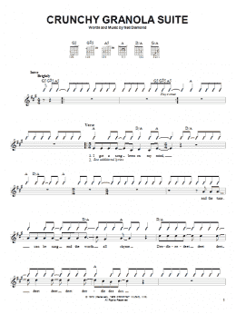 page one of Crunchy Granola Suite (Easy Guitar)