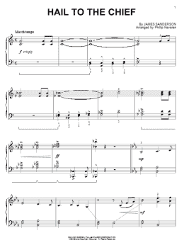 page one of Hail To The Chief (arr. Phillip Keveren) (Piano Solo)