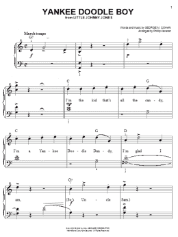 page one of Yankee Doodle Boy (arr. Phillip Keveren) (Easy Piano)