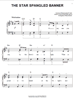 page one of The Star Spangled Banner (Easy Piano)