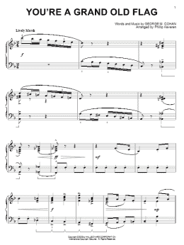 page one of You're A Grand Old Flag (arr. Phillip Keveren) (Piano Solo)