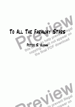 page one of To All The Faraway Stars