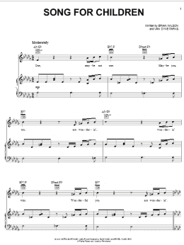 page one of Song For Children (Piano, Vocal & Guitar Chords (Right-Hand Melody))
