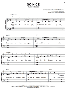 page one of So Nice (Summer Samba) (Easy Piano)