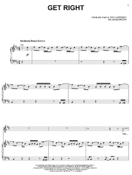 page one of Get Right (Piano, Vocal & Guitar Chords (Right-Hand Melody))