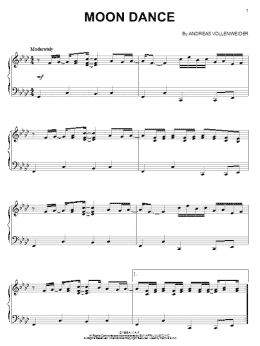 page one of Moon Dance (Piano Solo)