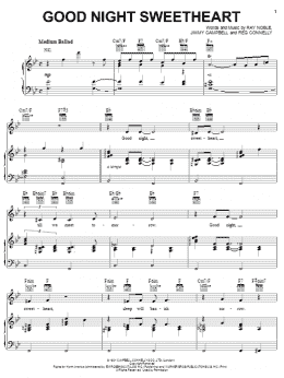 page one of Good Night Sweetheart (Piano, Vocal & Guitar Chords (Right-Hand Melody))