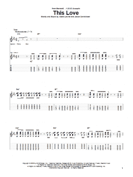 page one of This Love (Guitar Tab)