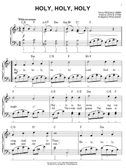page one of Holy, Holy, Holy (arr. Phillip Keveren) (Easy Piano)