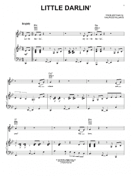 page one of Little Darlin' (Piano, Vocal & Guitar Chords (Right-Hand Melody))