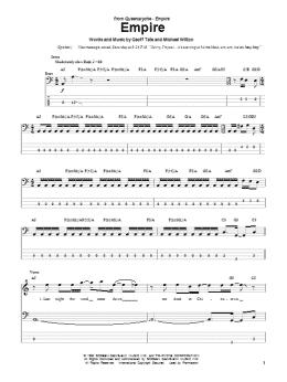 page one of Empire (Bass Guitar Tab)