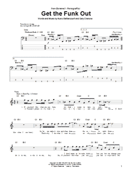 page one of Get The Funk Out (Bass Guitar Tab)