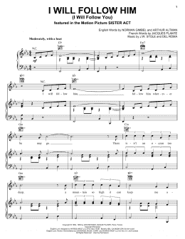 page one of I Will Follow Him (I Will Follow You) (Piano, Vocal & Guitar Chords (Right-Hand Melody))