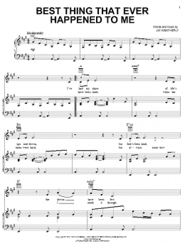 page one of Best Thing That Ever Happened To Me (Piano, Vocal & Guitar Chords (Right-Hand Melody))