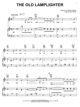 page one of The Old Lamplighter (Piano, Vocal & Guitar Chords (Right-Hand Melody))