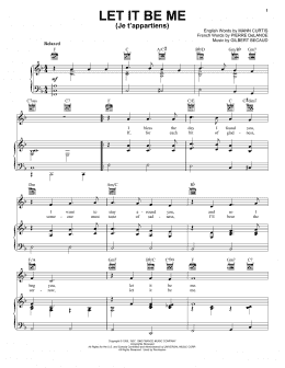 page one of Let It Be Me (Je T'appartiens) (Piano, Vocal & Guitar Chords (Right-Hand Melody))