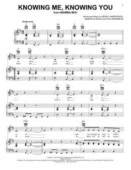 page one of Knowing Me, Knowing You (Piano, Vocal & Guitar Chords (Right-Hand Melody))