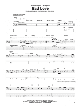 page one of Bad Love (Bass Guitar Tab)