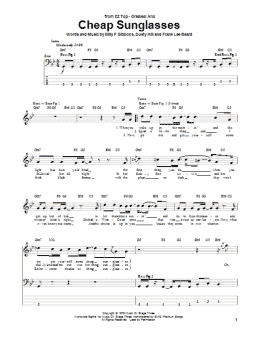 page one of Cheap Sunglasses (Bass Guitar Tab)