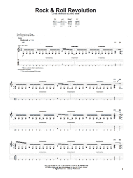 page one of Rock & Roll Revolution (Guitar Tab)