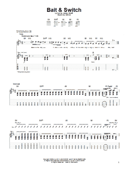 page one of Bait & Switch (Guitar Tab)