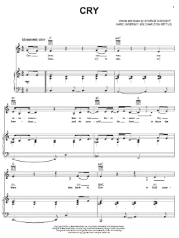page one of Cry (Piano, Vocal & Guitar Chords (Right-Hand Melody))
