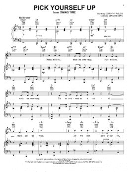page one of Pick Yourself Up (Piano, Vocal & Guitar Chords (Right-Hand Melody))