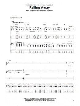 page one of Falling Away (Guitar Tab)
