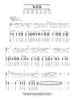 page one of S.O.S. (Guitar Tab)
