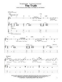 page one of The Truth (Guitar Tab)