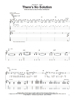 page one of There's No Solution (Guitar Tab)