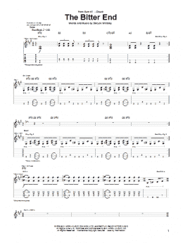 page one of The Bitter End (Guitar Tab)