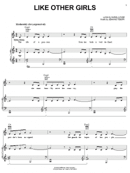 page one of Like Other Girls (Piano, Vocal & Guitar Chords (Right-Hand Melody))
