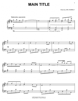 page one of Main Title (Piano, Vocal & Guitar Chords (Right-Hand Melody))