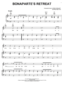 page one of Bonaparte's Retreat (Piano, Vocal & Guitar Chords (Right-Hand Melody))
