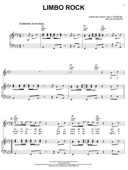 page one of Limbo Rock (Piano, Vocal & Guitar Chords (Right-Hand Melody))