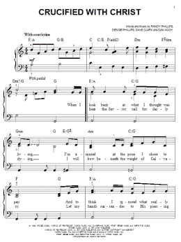 page one of Crucified With Christ (Easy Piano)