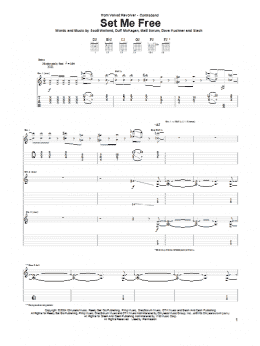 page one of Set Me Free (Guitar Tab)