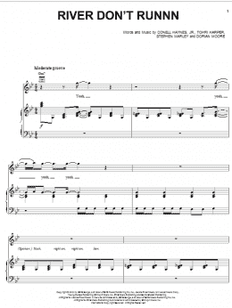 page one of River Don't Runnn (Piano, Vocal & Guitar Chords (Right-Hand Melody))