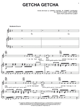 page one of Getcha Getcha (Piano, Vocal & Guitar Chords (Right-Hand Melody))