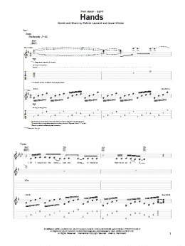 page one of Hands (Guitar Tab)