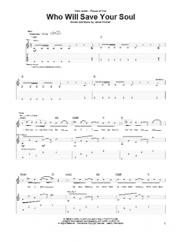 page one of Who Will Save Your Soul (Guitar Tab)