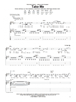 page one of Take Me (Guitar Tab)
