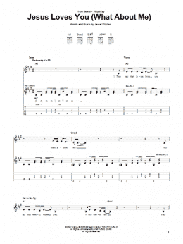 page one of Jesus Loves You (What About Me) (Guitar Tab)