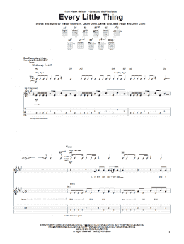 page one of Every Little Thing (Guitar Tab)