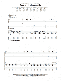 page one of From Underneath (Guitar Tab)